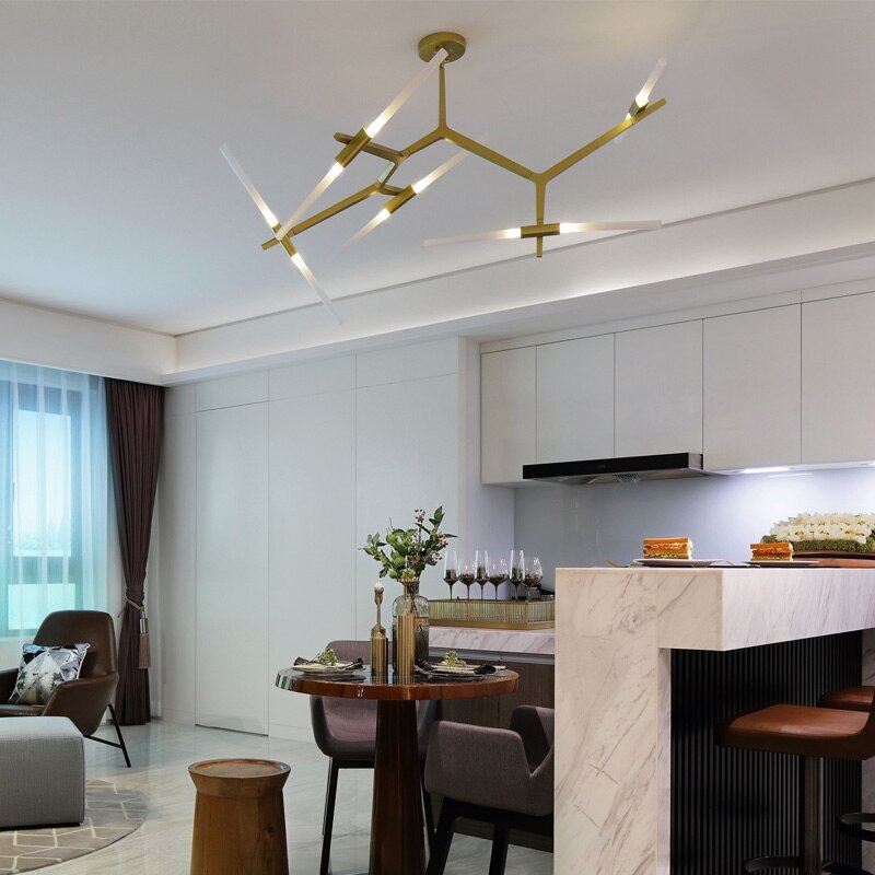 Arisha modern roterbar pendellampa, 2 färger