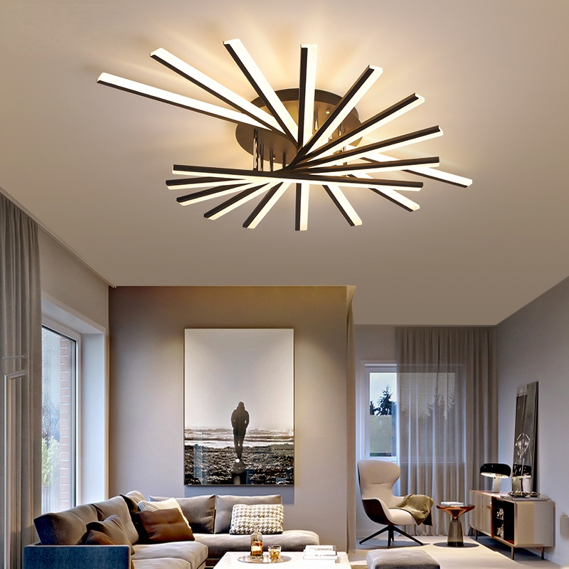 Arisha Linear Flush Mount Ceiling Light, 4 Colour