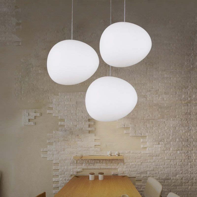 Elvora Pendant Light Sleek Floating Egg-shaped Glass