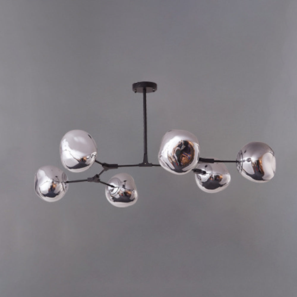 Arisha moderne globuslava-loftlampe med 3 pendler