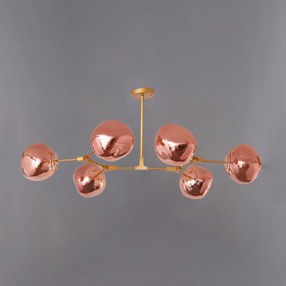 Arisha moderne globuslava-loftlampe med 3 pendler