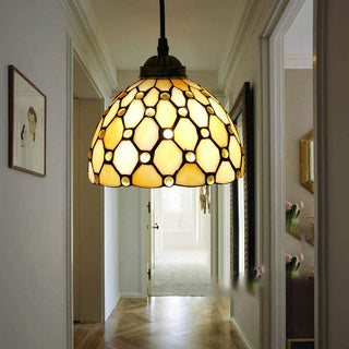 Alessio Retro LED Pendellampa Målat Glas/Metall Gul/Beige/Brunt/Khaki/Blå/Lila Vardagsrum/Sovrum
