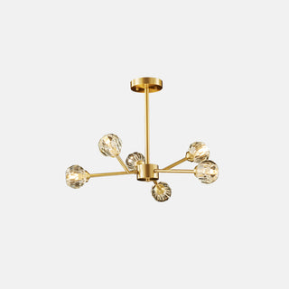 Valentina Modern Blåsning Pendellampa Mässing/Kristall Sovrum