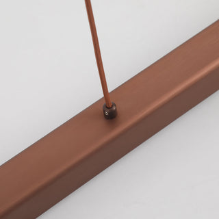 Edge Modern Design Linjär Metall LED Pendellampa Matsal