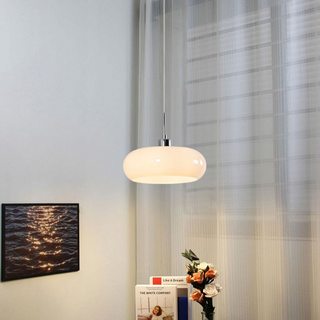 Hailie Vintage Brödform Glas LED Pendellampa Vardagsrum