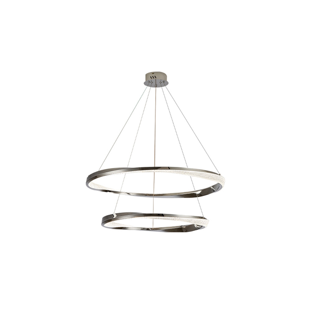 Arisha minimalistisk ringformad spiralpendellampa, guld