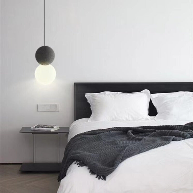 Avi moderne LED-pendel i sort metal til soveværelse og stue