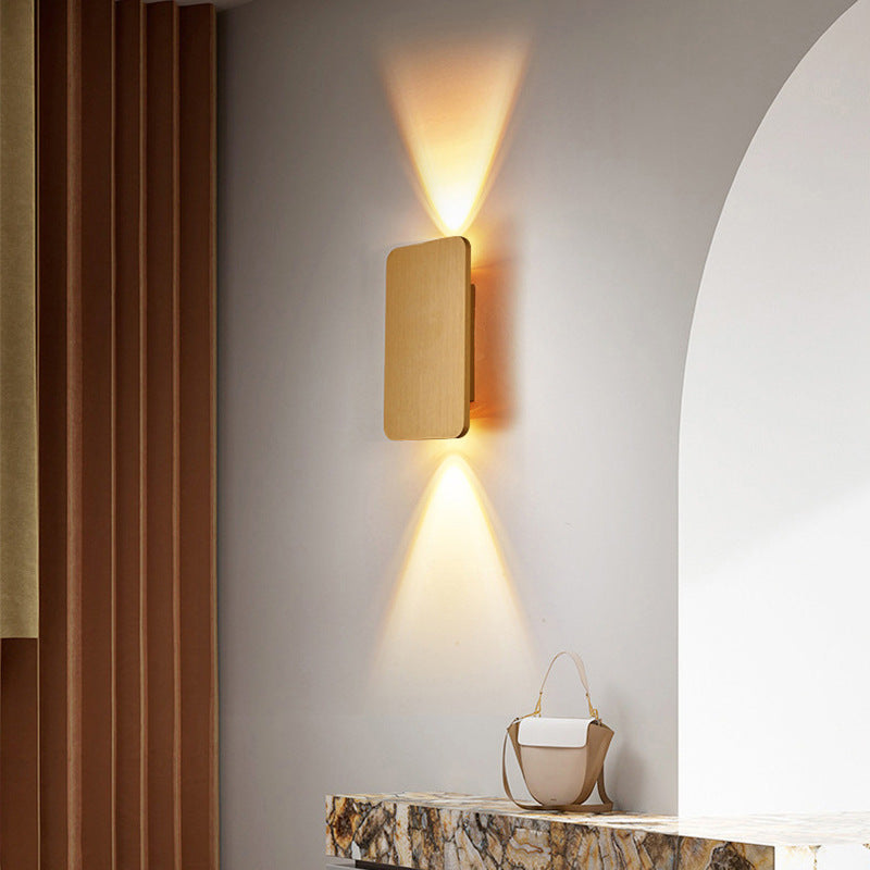 Candeeiro de parede Norelin, retangular minimalista para interiores
