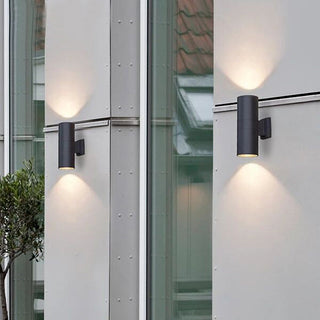 Orr Modern Dubbelhuvud Metall Glas Vägglampa Utomhus Trädgård Korridor