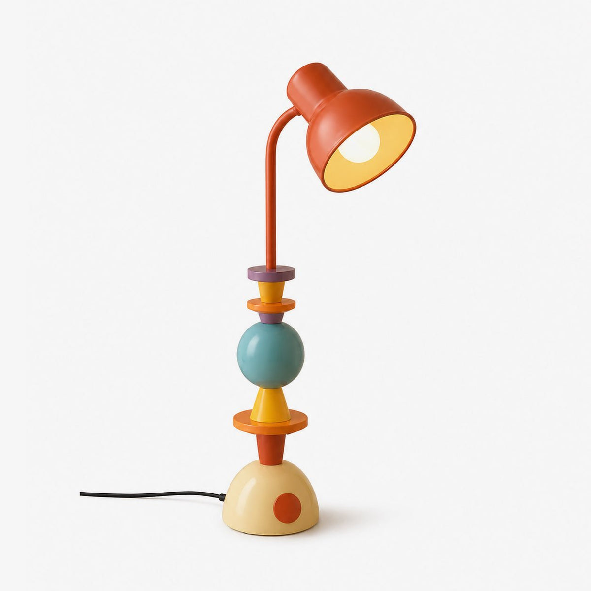 Zelora Playform bordlampe med farveblokke