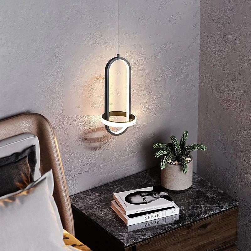 Arisha Modern Minimalist LED Ring Pendant Light Bedsides