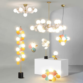 Jevon Ljuskrona Köksö Glas Klot LED Sovrum/Vardagsrum