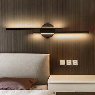 Alana Modern Skiva/Linjär LED Vägglampa Metall/Akryl Svart/Vit Vardagsrum/Sovrum