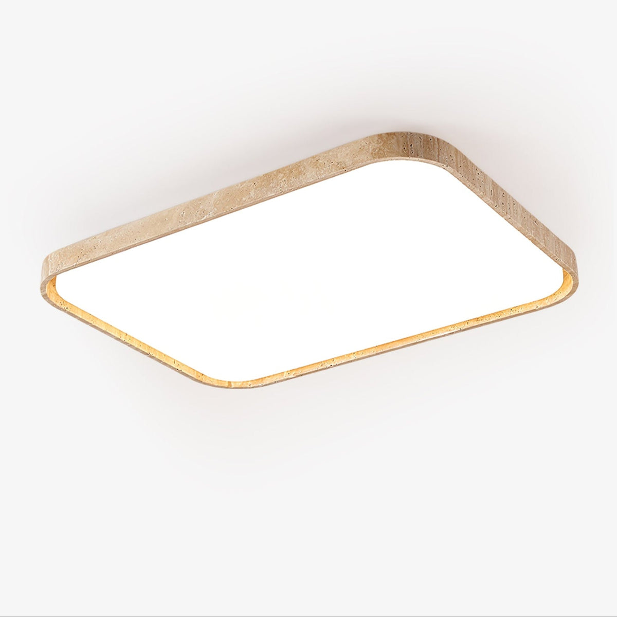 Aisle firkantet loftslampe i travertin