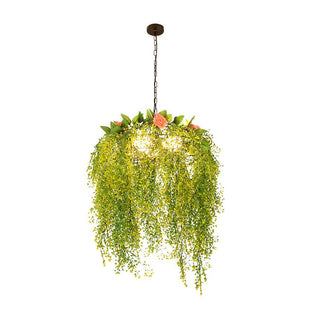 Nest Design Gräs Blommor Metall LED Pendellampa Sovrum Matsal