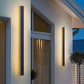 Edge Minimalistisk Linjär Metall Vägglampa Utomhus Balkong