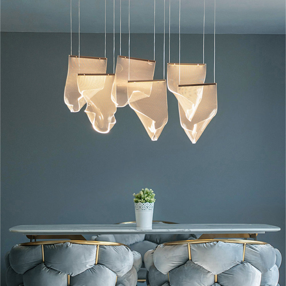 Lustre artístico de luxo Arisha, dourado