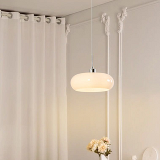 Hailie Vintage Brödform Glas LED Pendellampa Vardagsrum