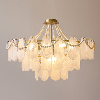 Kirsten Elegant LED Ljuskronor Vit Pärla/Glas/Metall Sovrum/Matsal/Vardagsrum