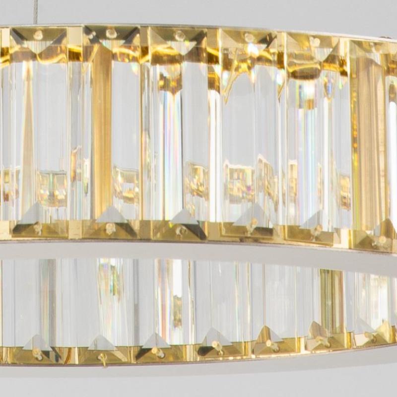Kristy elegant rund kristallkrona, transparent