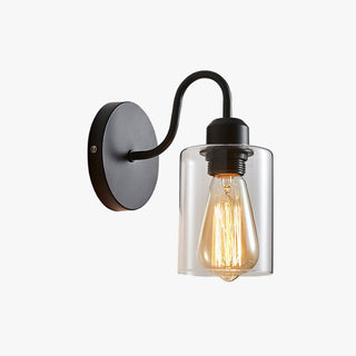 Alessio Retro LED Inomhus Metall/Glas Vägglampa, Guld