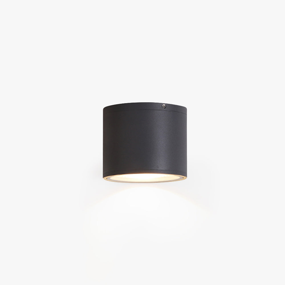 Ray modern svart cylindrisk utanpåliggande takspotlight