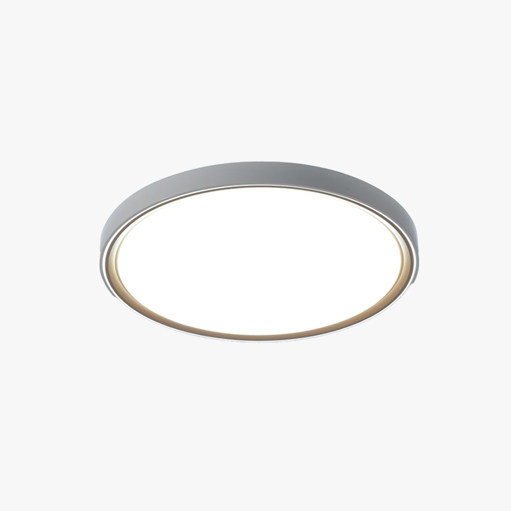 Arisha minimalistisk rund/firkantet metal-loftslampe til planmontering, guld
