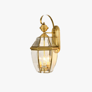 Alessio Vintage Lykta Metall Glas LED Vägglampa Utomhus