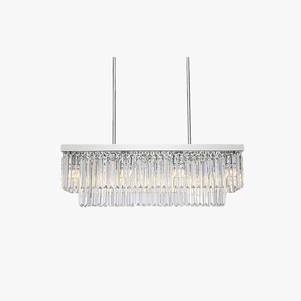 Kristy moderne art deco-LED-pendel, krystal/metal