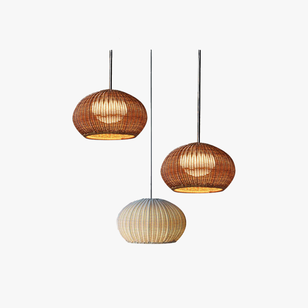 Ray modern lykta taklampa, metall/, beige/kaffe