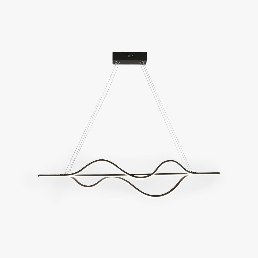 Arisha modern vågformad pendellampa, 3 färger
