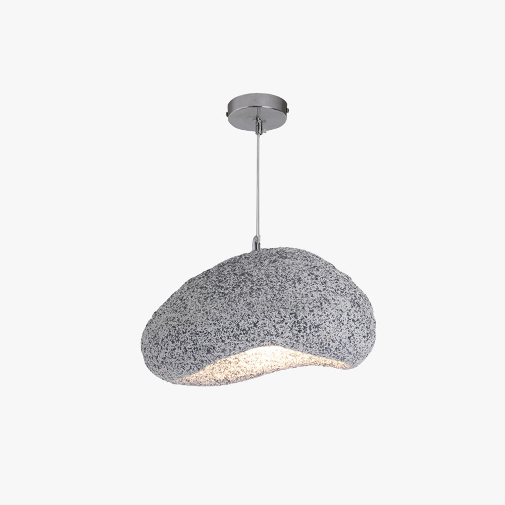 Avi wabi-sabi hengilampi úr plastefni í brauðformi, 2 litir