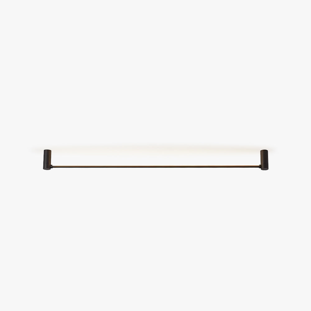 Arisha minimalistisk linjär taklampa för utanpåliggande montering, svart, hall