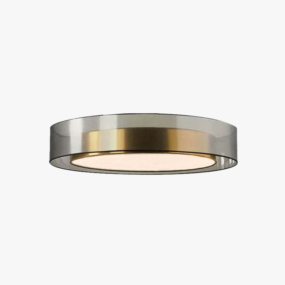 Arisha nordisk modern rund LED-taklampa med utanpåliggande montering, guld/koppar
