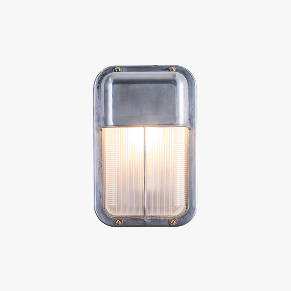 Wyre-geometrinen moderni metallinen ja lasinen ulkoseinävalaisin
