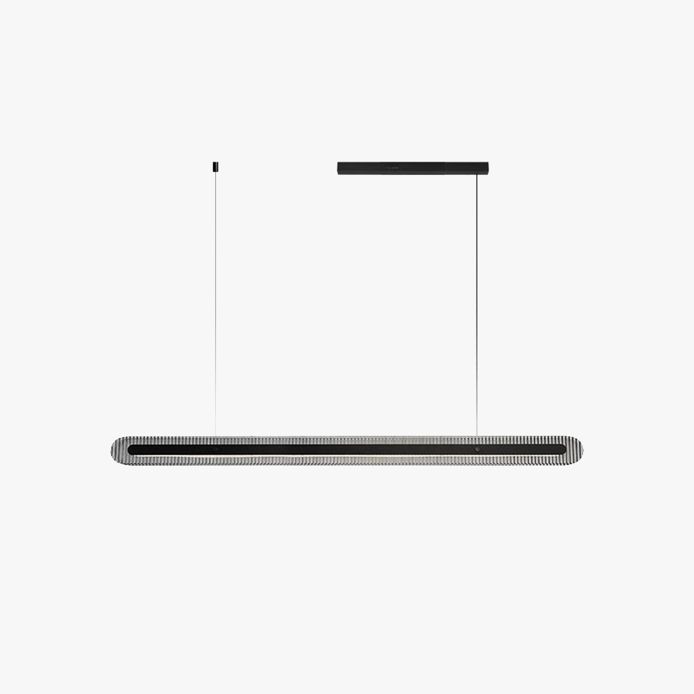 Arisha Minimalist Linear Metal/ Pendant Light, Black