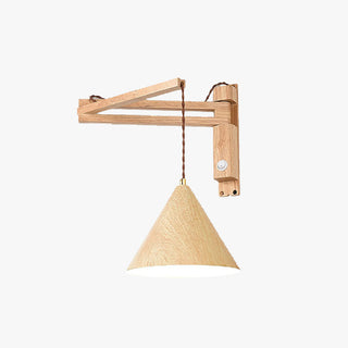 Ozawa Vintage Trä Metall Vägglampa Inomhus Vardagsrum Sovrum