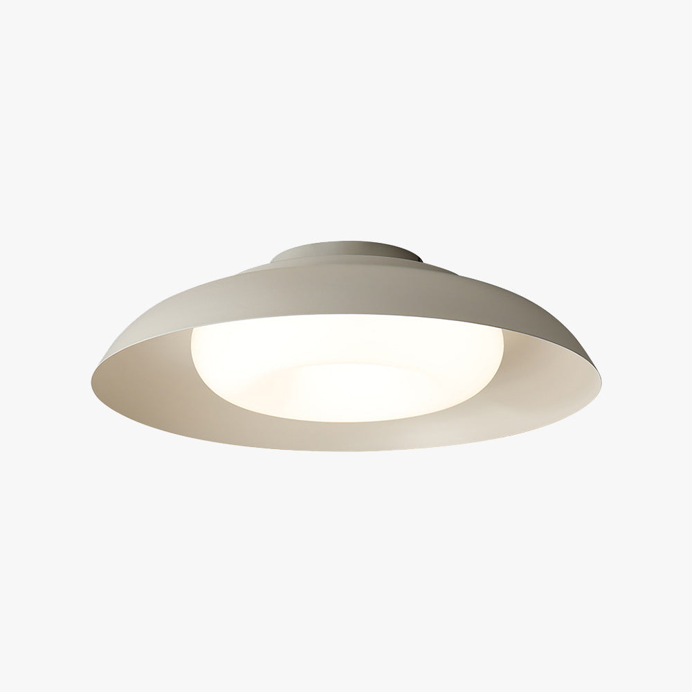 Arisha Nordic Bowl Flush Mount Ceiling Light, White