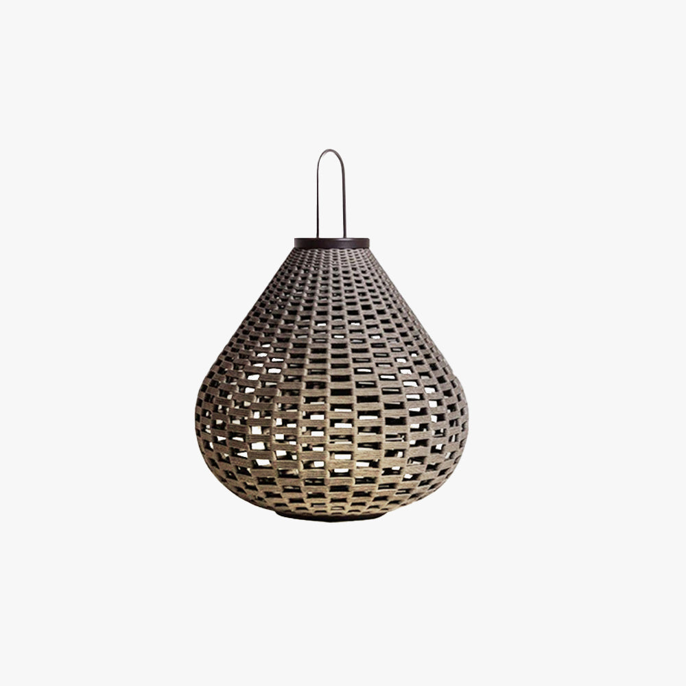 Ray Vintage Lantern Metal Floor Lamp, Brown, Outdoor