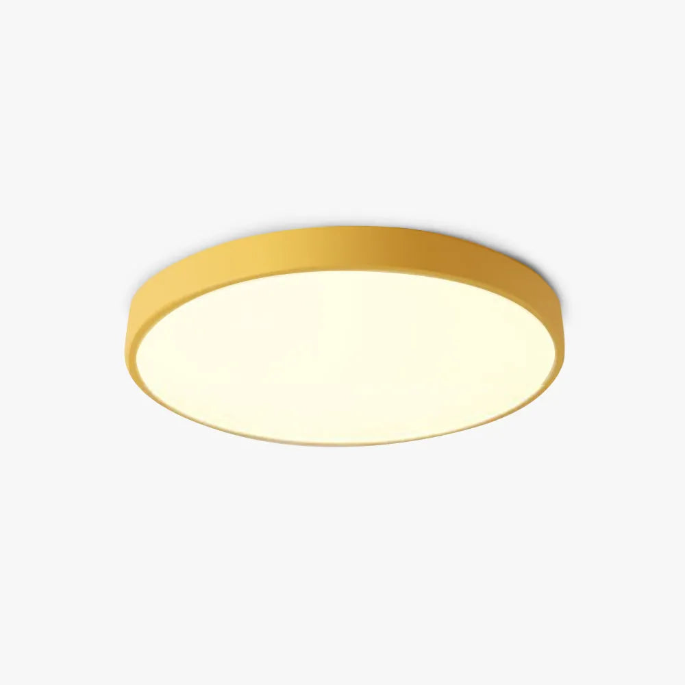 Valentina Ceiling Light Rond Flush Mount, Yellow/Blue/Green/Pink/Grey, Bedroom