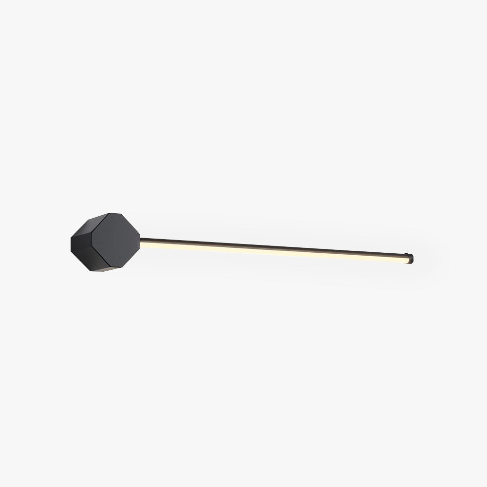 Arisha minimalistinen neliönmuotoinen lineaarinen metalliseinävalaisin, musta/valkoinen