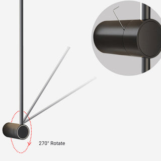 Edge Minimalistisk Roterande Linjär Vägglampa Utomhus