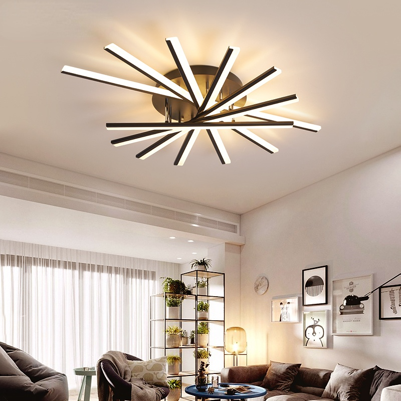 Arisha Linear Flush Mount Ceiling Light, 4 Colour