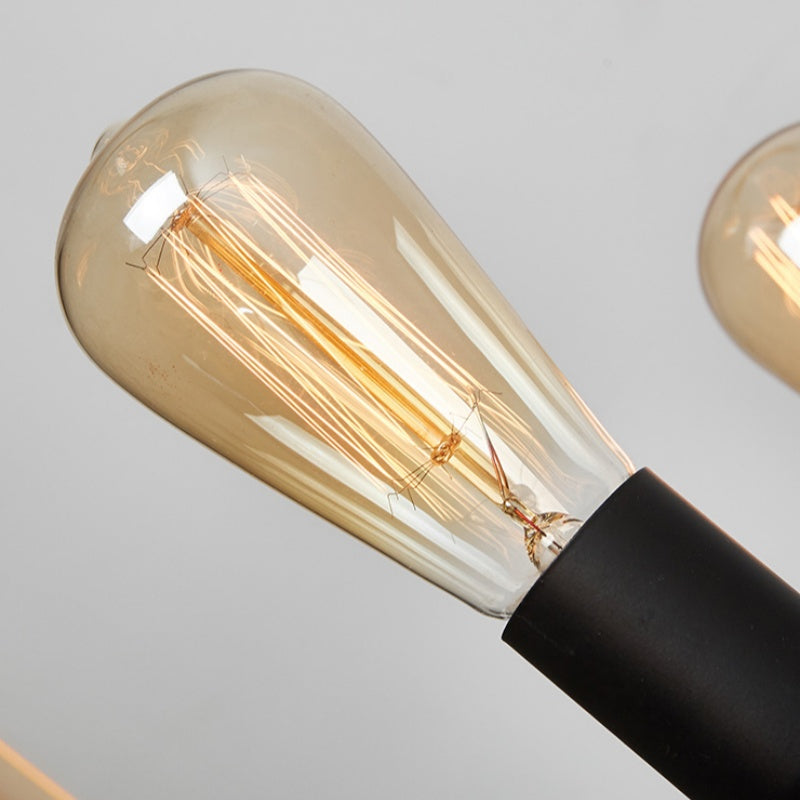 Silva vintage LED-krona i brun metall för vardagsrum/bar