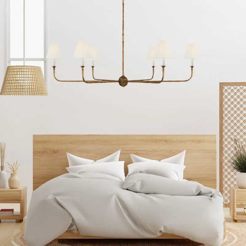 Silva vintage retro elegant lysekrone i metal til stuen