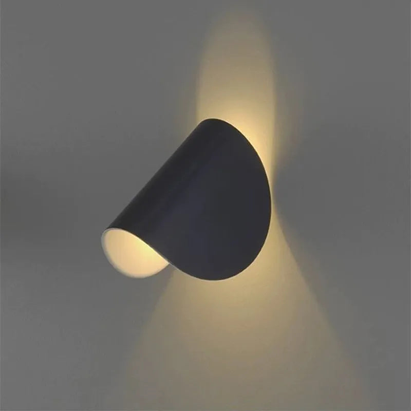 Kio LED-væglampe til læsning, 360° drejelig, til soveværelse og stue