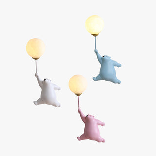 Fateh Vägglampa Inomhus Björn Ballong Harts/Akryl Sovrum/Sängbord/Tudie
