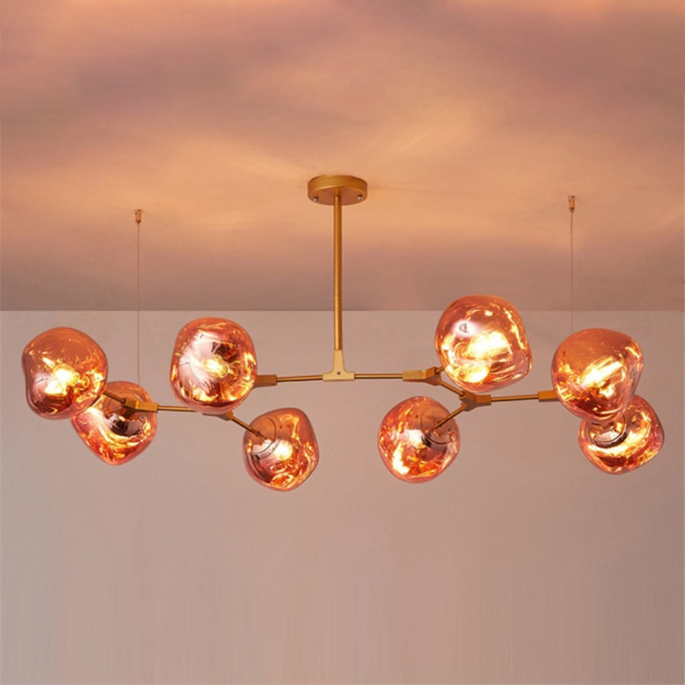 Arisha moderne globuslava-loftlampe med 3 pendler