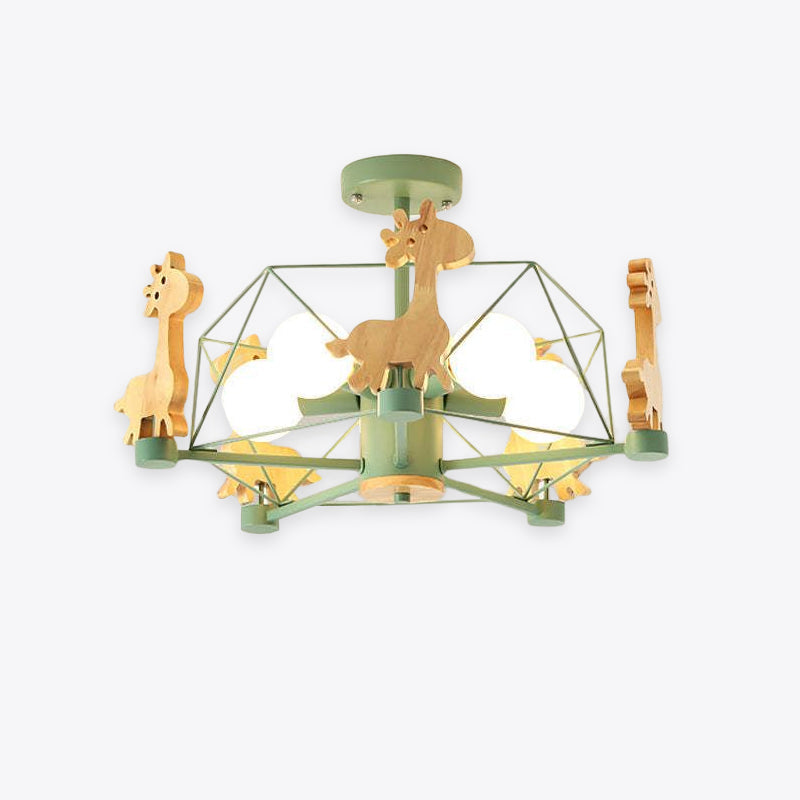 Arisha LED-loftlampe med giraffer