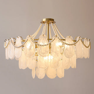 Kirsten Elegant LED Ljuskronor Vit Pärla/Glas/Metall Sovrum/Matsal/Vardagsrum